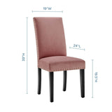 Parcel Performance Velvet Dining Side Chairs - Set of 2