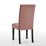 Parcel Performance Velvet Dining Side Chairs - Set of 2