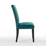 Parcel Performance Velvet Dining Side Chairs - Set of 2
