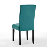 Parcel Performance Velvet Dining Side Chairs - Set of 2