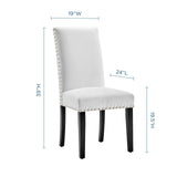 Parcel Performance Velvet Dining Side Chairs - Set of 2