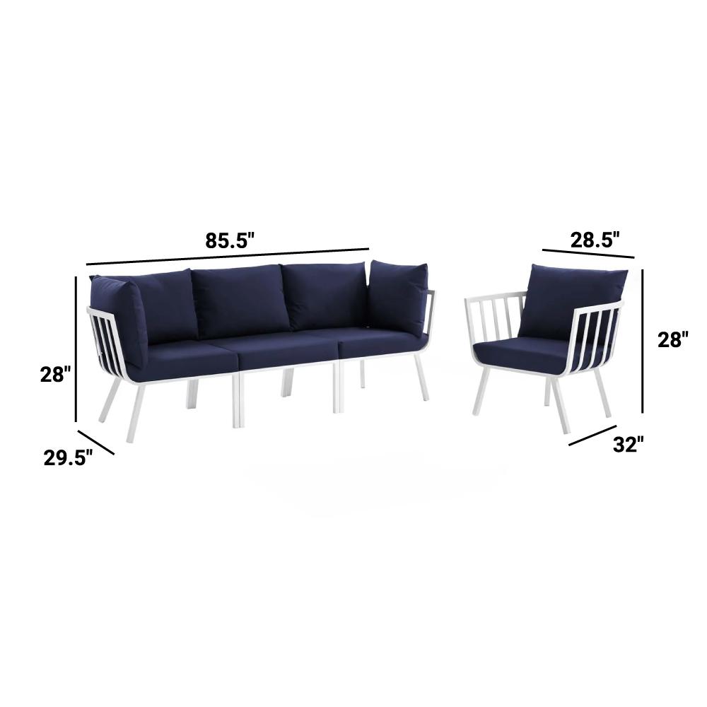 Riverside Outdoor Patio Aluminum Set