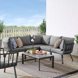 Riverside 28" Outdoor Patio Aluminum Set