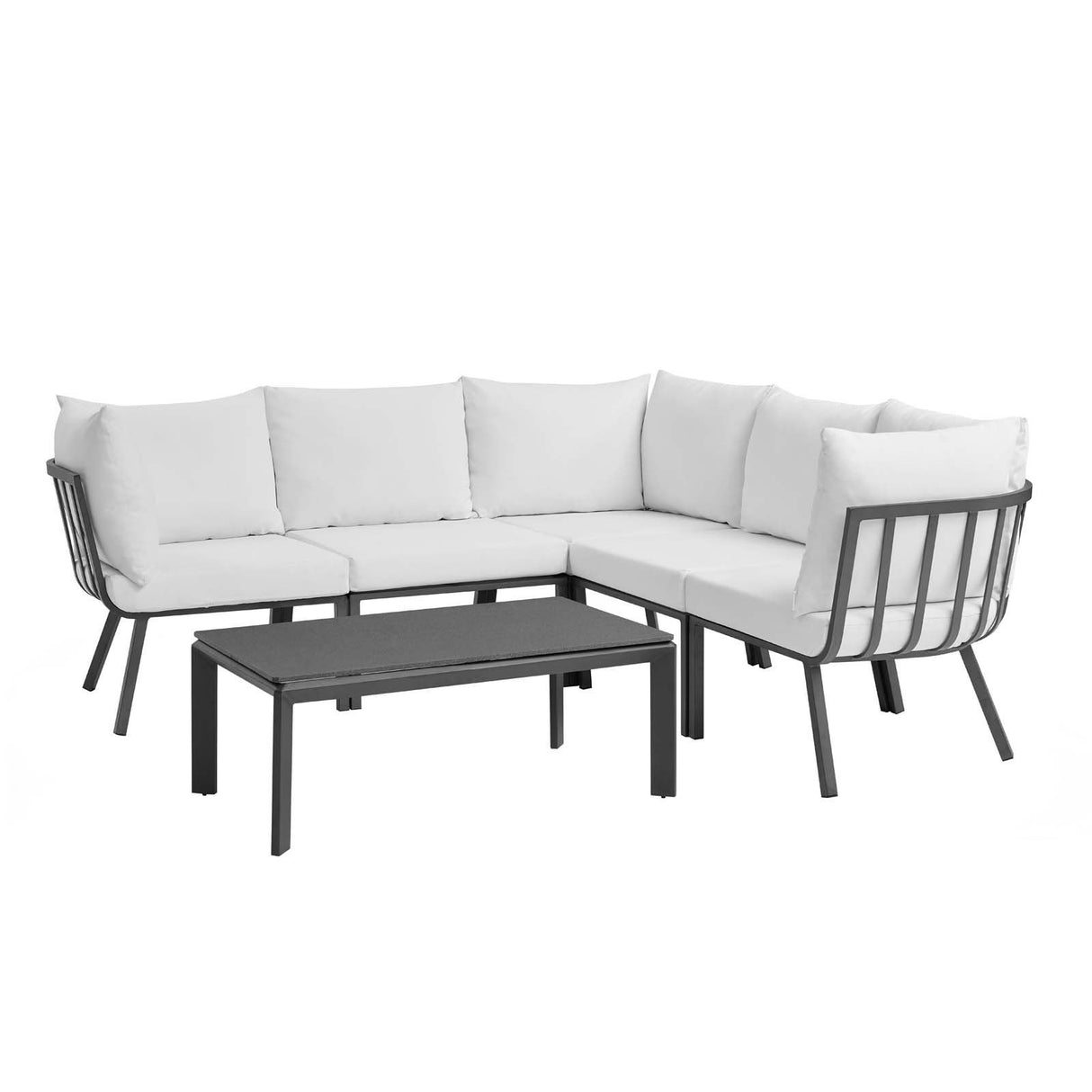 Riverside 28" Outdoor Patio Aluminum Set