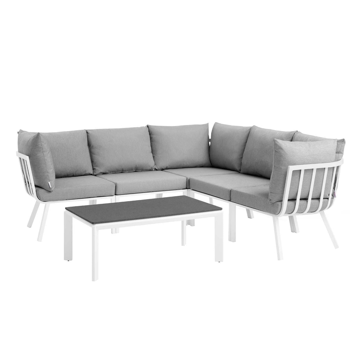 Riverside 28" Outdoor Patio Aluminum Set