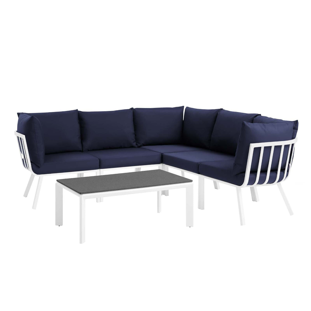 Riverside 28" Outdoor Patio Aluminum Set