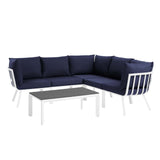 Riverside 28" Outdoor Patio Aluminum Set