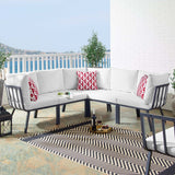 Riverside 28" Outdoor Patio Aluminum Set