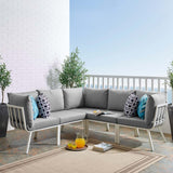 Riverside 28" Outdoor Patio Aluminum Set