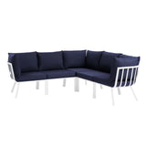 Riverside 28" Outdoor Patio Aluminum Set