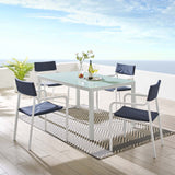 Raleigh Outdoor Patio Aluminum Dining Set