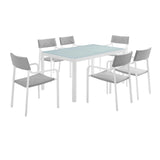 Raleigh Outdoor Patio Aluminum Dining Set
