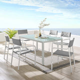 Raleigh Outdoor Patio Aluminum Dining Set