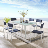 Raleigh Outdoor Patio Aluminum Dining Set