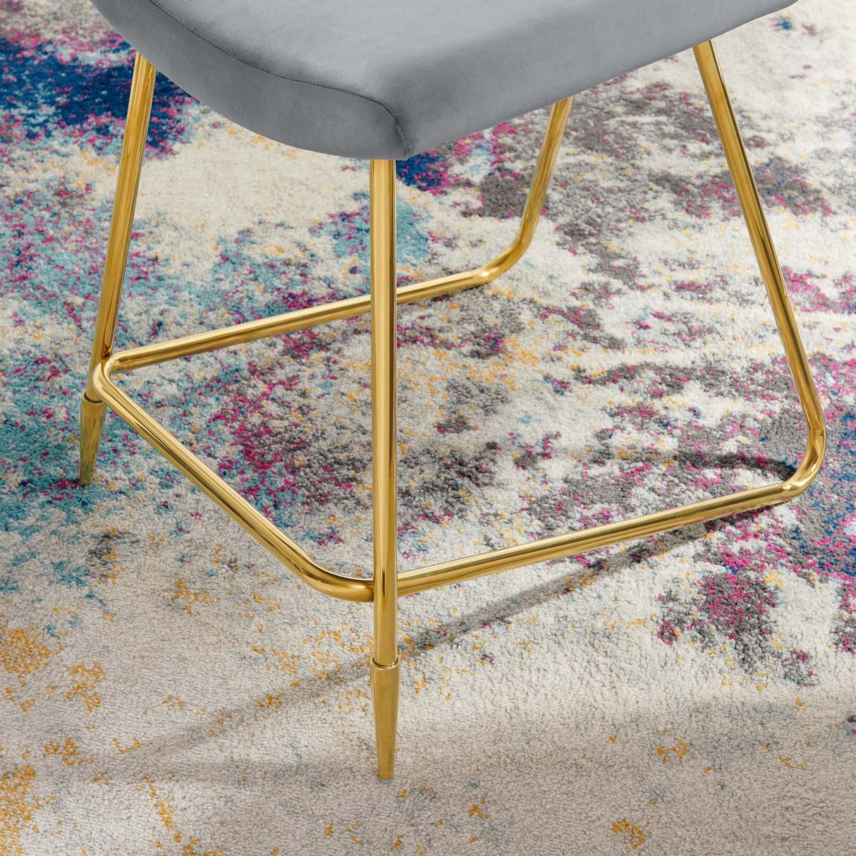 Ponder Performance Stool In Velvet