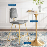 Ponder Performance Stool In Velvet