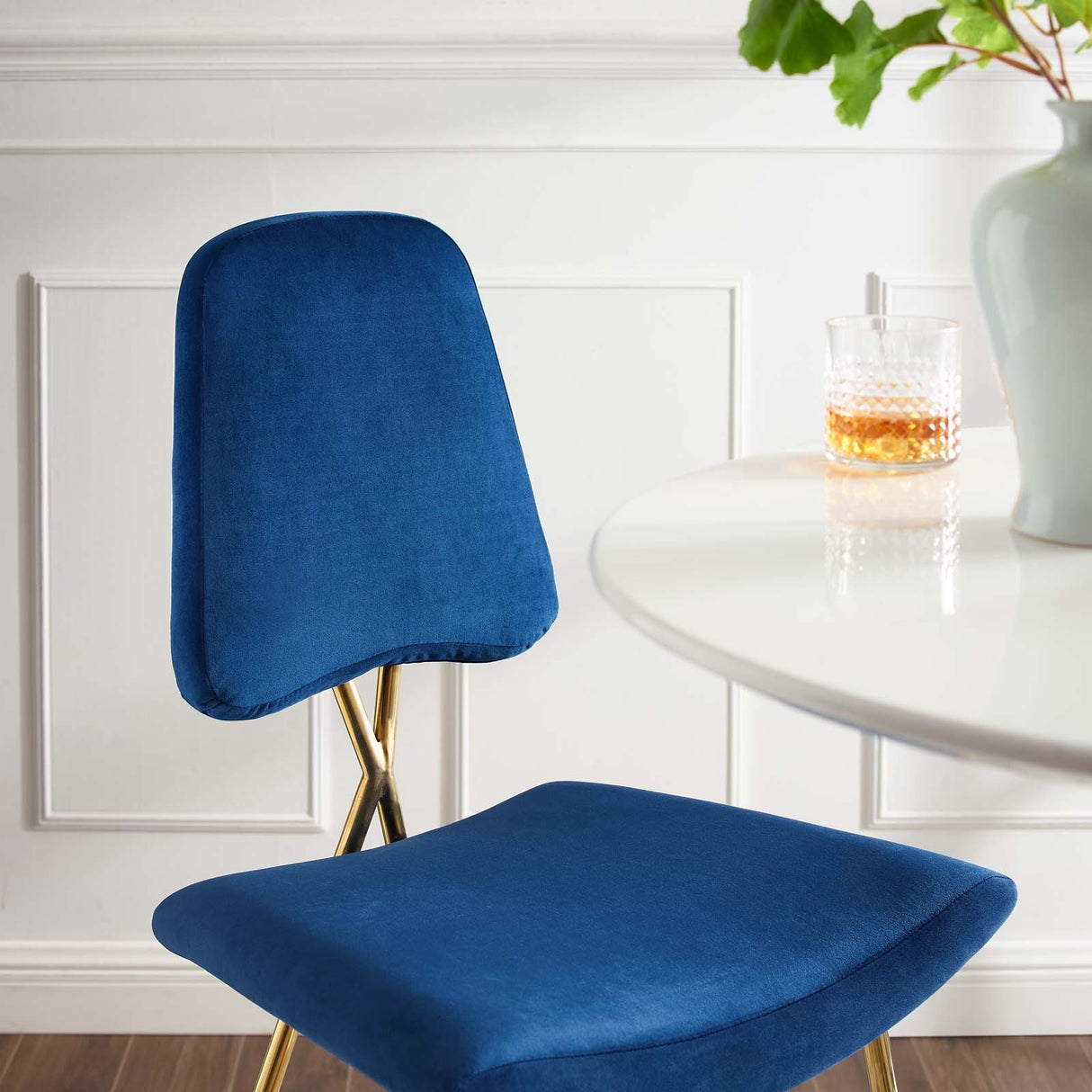 Ponder Performance Stool In Velvet