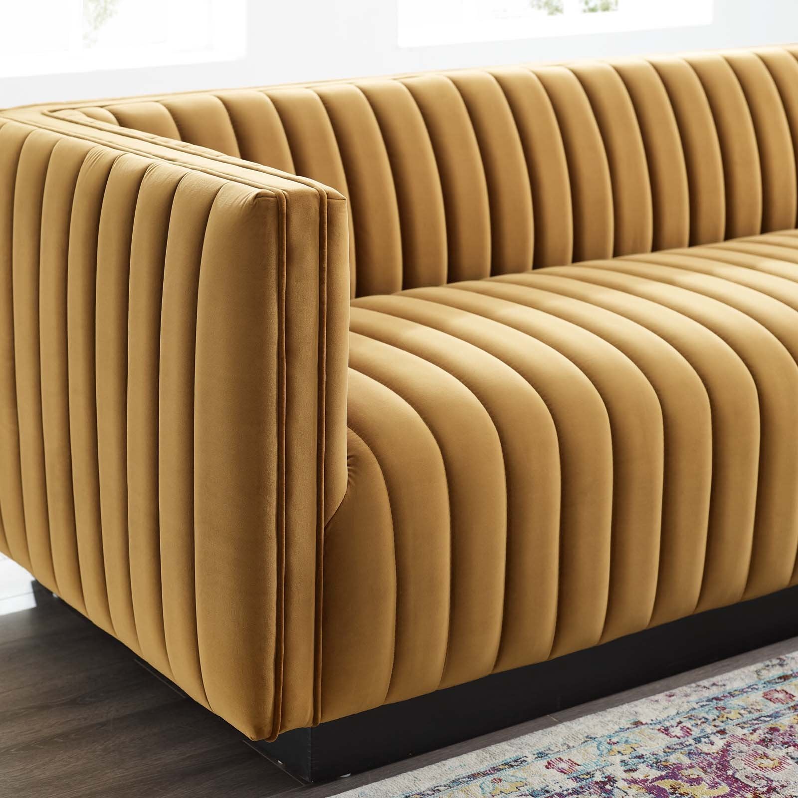 Tube Velvet Sofa, Furniture, Online Store
