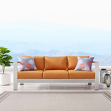Shore Outdoor Patio Aluminum Sofa