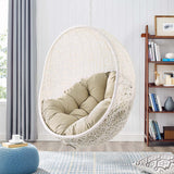 Terrace Egg Shape Hammock Chair With Hanging Kits & Stand - In Multicolor Cushions