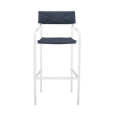 Raleigh Outdoor Patio Aluminum Bar Stool Set of 2