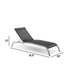 Savannah Outdoor Patio Mesh Chaise Lounge Set of 4