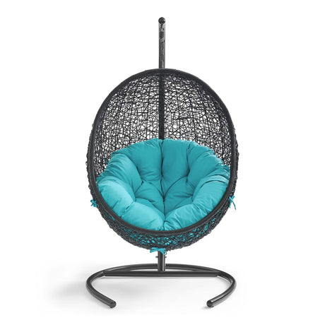 Hanging Basket Swing Chair For Indoor/Outdoor Decor - Encase Swing Outdoor Patio Lounge Chair - BUILDMYPLACE