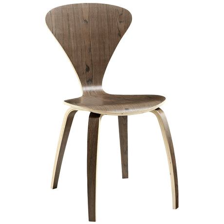 Vortex Kitchen And Dining Chair Set - Modern Restaurant Dining Chair - Dark Walnut - BUILDMYPLACE