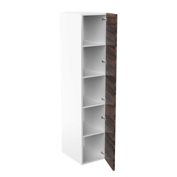 RTA - Ebony UV - Single Door Tall Cabinets | 18"W x 90"H x 23.8"D