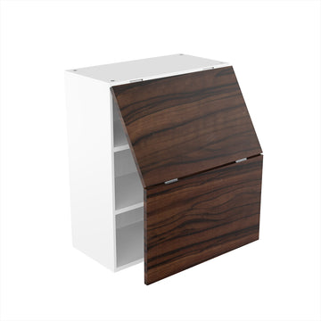 RTA - Ebony UV - Bi-Fold Door Wall Cabinets | 24"W x 30"H x 12"D