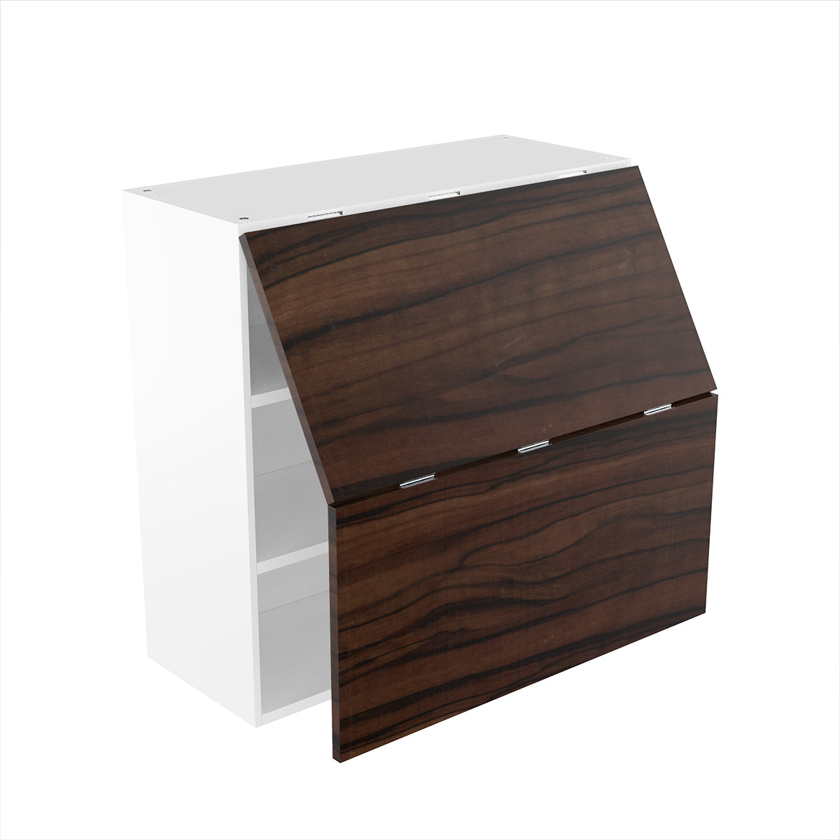 RTA - Ebony UV - Bi-Fold Door Wall Cabinets | 30"W x 30"H x 12"D