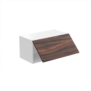 RTA - Ebony UV - Horizontal Door Wall Cabinets | 24"W x 12"H x 12"D