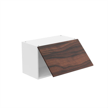 RTA - Ebony UV - Horizontal Door Wall Cabinets | 24"W x 15"H x 12"D