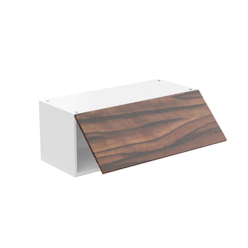 RTA - Ebony UV - Horizontal Door Wall Cabinets | 30"W x 12"H x 12"D