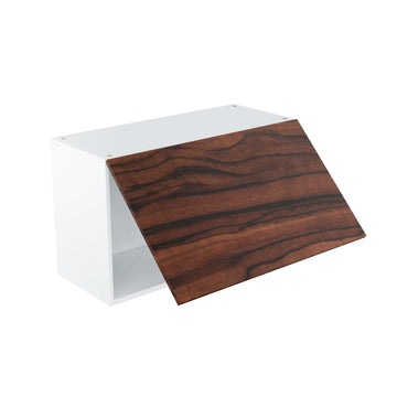 RTA - Ebony UV - Horizontal Door Wall Cabinets | 30"W x 18"H x 12"D