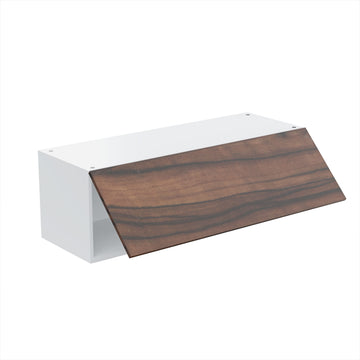 RTA - Ebony UV - Horizontal Door Wall Cabinets | 36"W x 12"H x 12"D