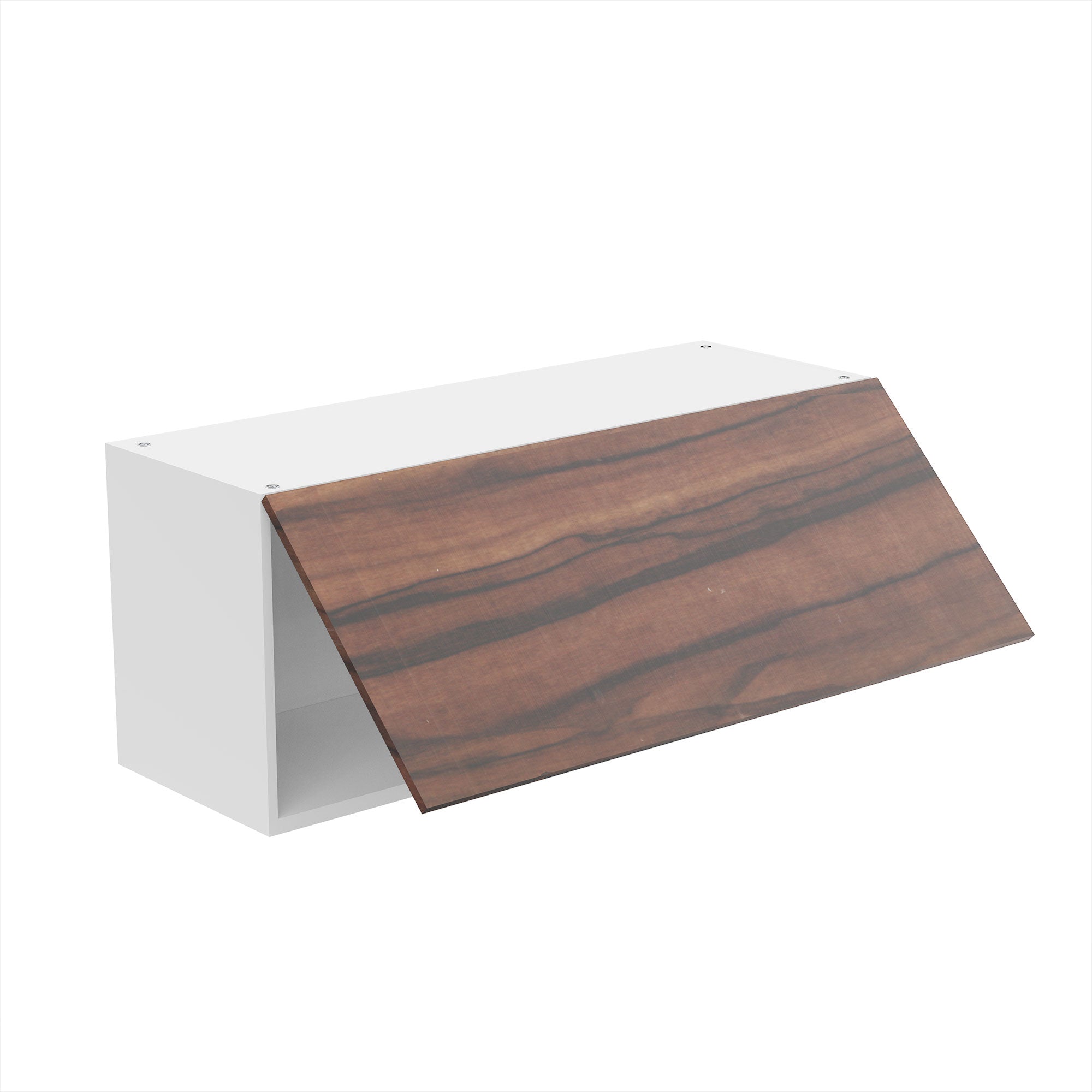 RTA - Ebony UV - Horizontal Door Wall Cabinets | 36"W x 15"H x 12"D
