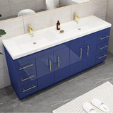 Everest Freestanding Bathroom Vanity with Acrylic Sink, Doors & Drawers