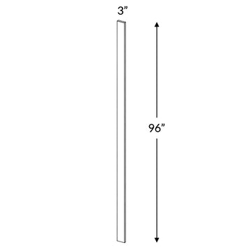 Tall Filler| Matrix Silver | 3W x 96H x 0.75D