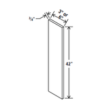 Wall Filler For Cabinets - 6W x 42H x 3/4D -Charleston White - RTA