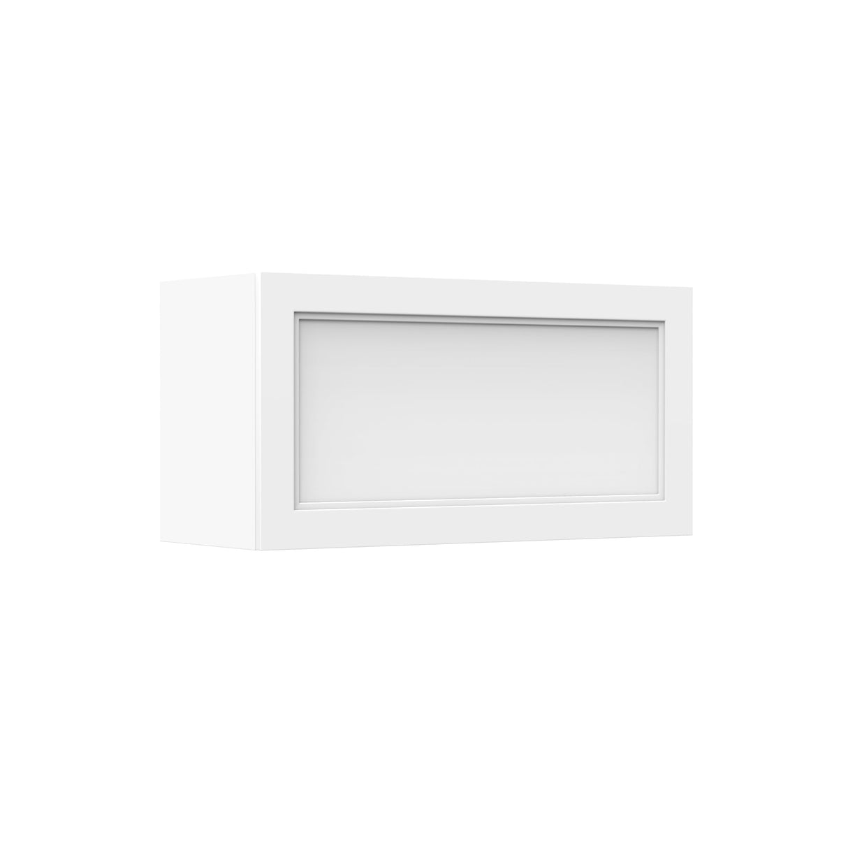 RTA - Fashion White - Horizontal Door Wall Cabinet | 30"W x 15"H x 12"D