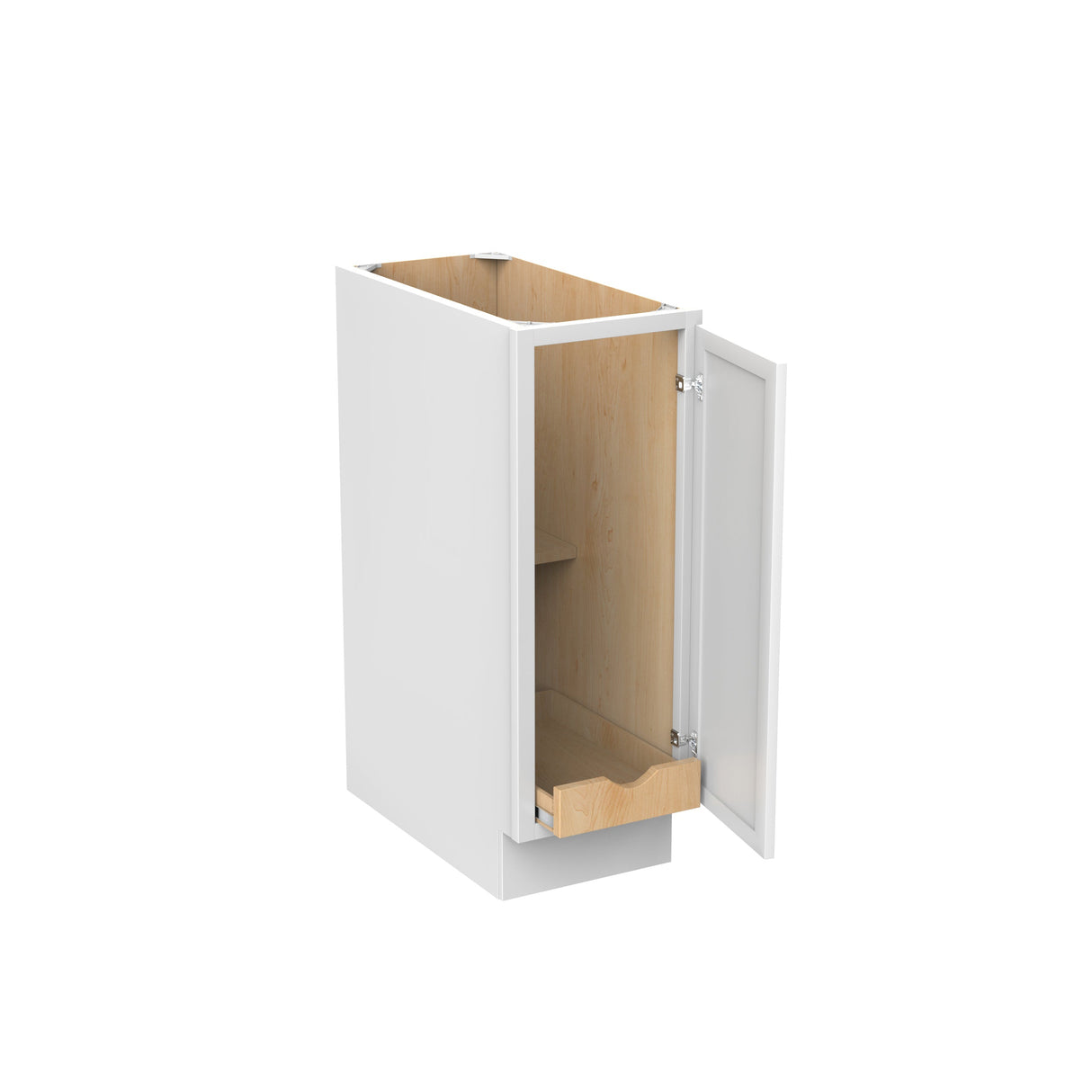 RTA - Fashion White - Single Door & Drawer Base Cabinet | 12"W x 34.5"H x 24"D