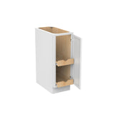 Fashion White - Single Door & Drawer Base Cabinet | 12"W x 34.5"H x 24"D - BUILDMYPLACE