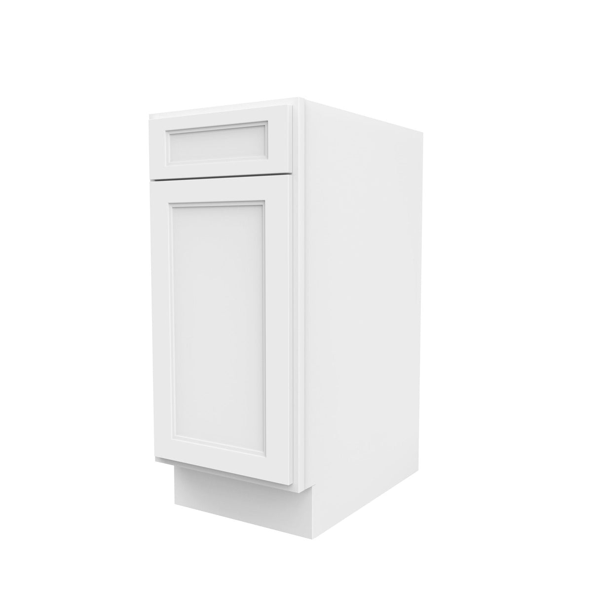 RTA - Fashion White - Single Door & Drawer Base Cabinet | 15"W x 34.5"H x 24"D