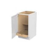 RTA - Fashion White - Single Door & Drawer Base Cabinet | 18"W x 34.5"H x 24"D