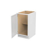 RTA - Fashion White - Single Door & Drawer Base Cabinet | 18"W x 34.5"H x 24"D