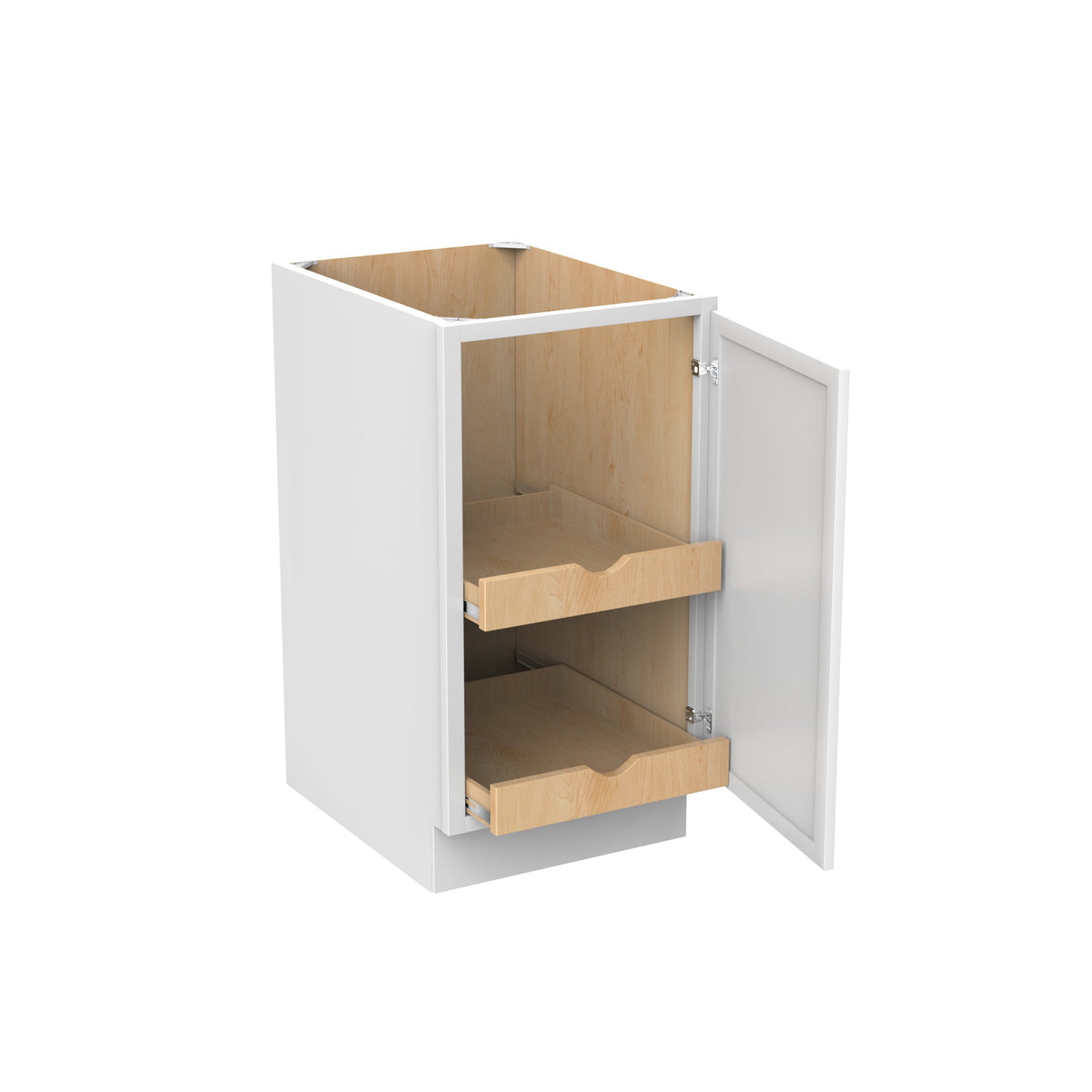 RTA - Fashion White - Single Door & Drawer Base Cabinet | 18"W x 34.5"H x 24"D