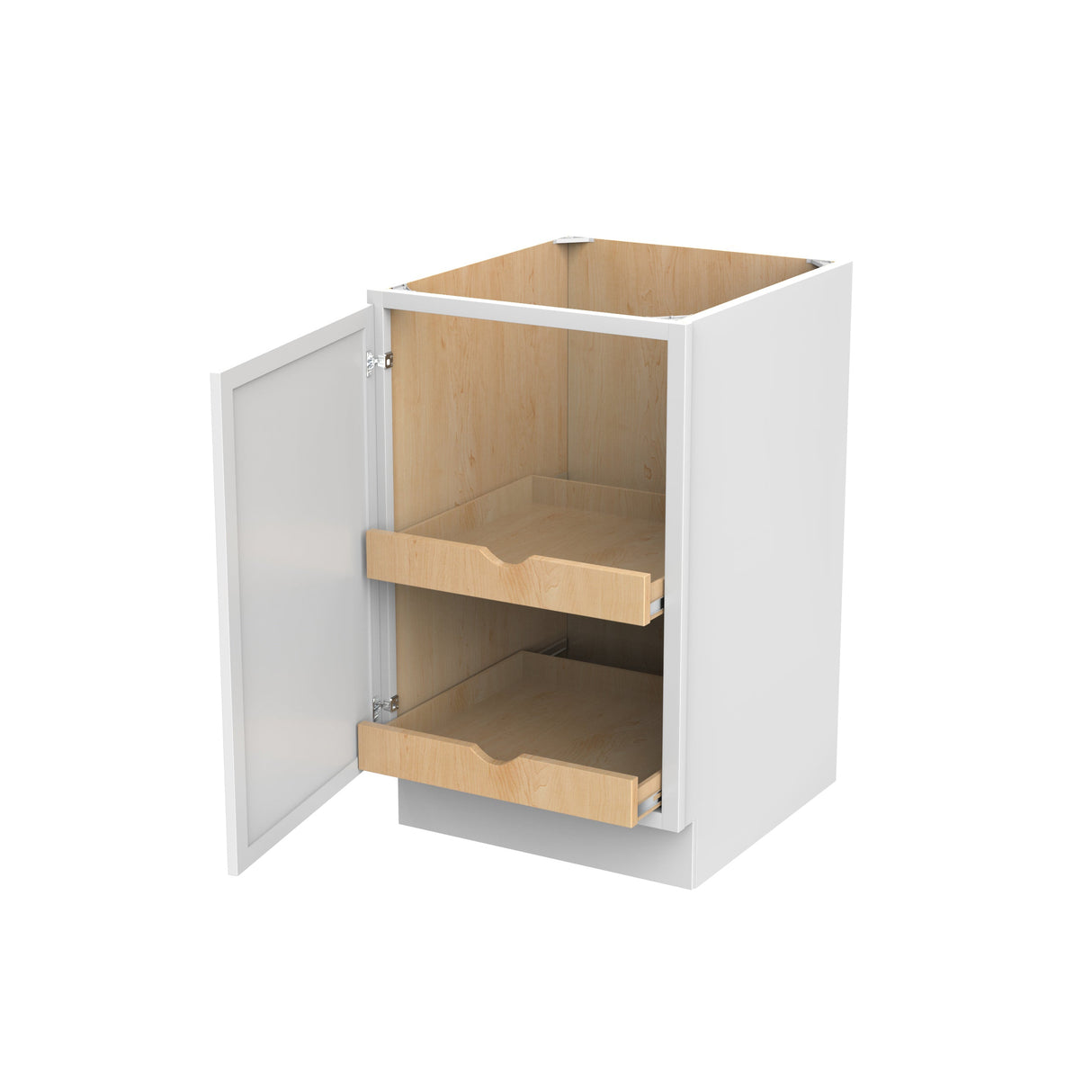 RTA - Fashion White - Single Door & Drawer Base Cabinet | 21"W x 34.5"H x 24"D