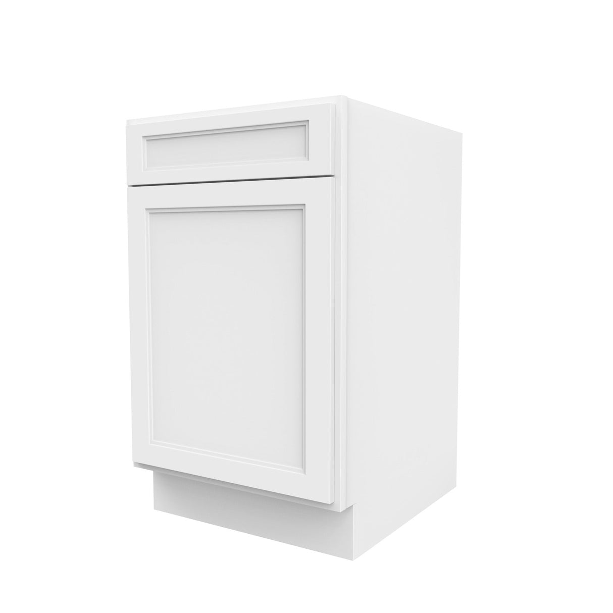 RTA - Fashion White - Single Door & Drawer Base Cabinet | 21"W x 34.5"H x 24"D