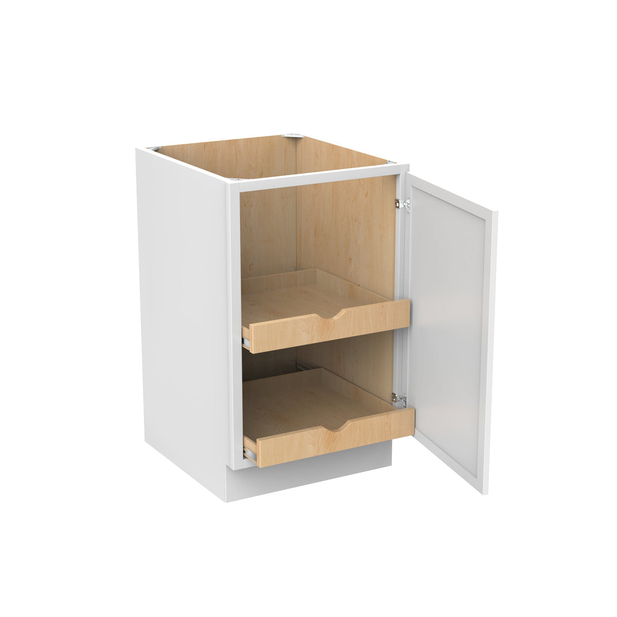 RTA - Fashion White - Single Door & Drawer Base Cabinet | 21"W x 34.5"H x 24"D